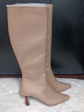 Alfani Knee High Pointed Toe Kitten Heel Boots 5M (NWOB)
